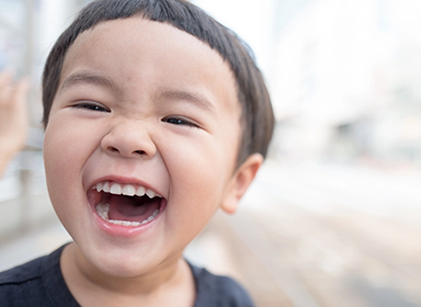 Child laughing