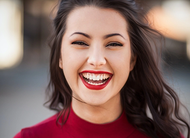 Woman laughing